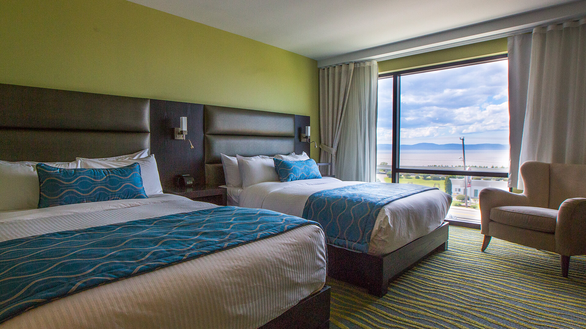 Chambre avec vue de l'Hôtel Levesque